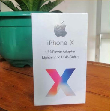 i Phone X USB Power Adapter, Lightning to USB Cable