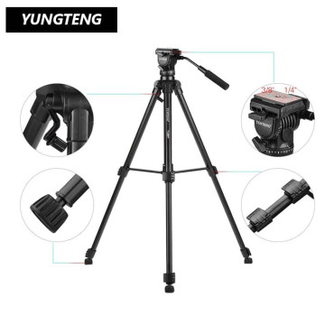 Yunteng 880 Tripod Head Kit VCT-880 SLR camera equipment, Alloy camera tripod